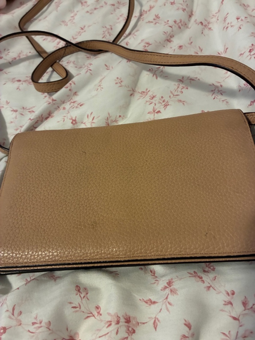 Coach Pebbled‎ Leather Crossbody in Tan Camel - Picture 6 of 10